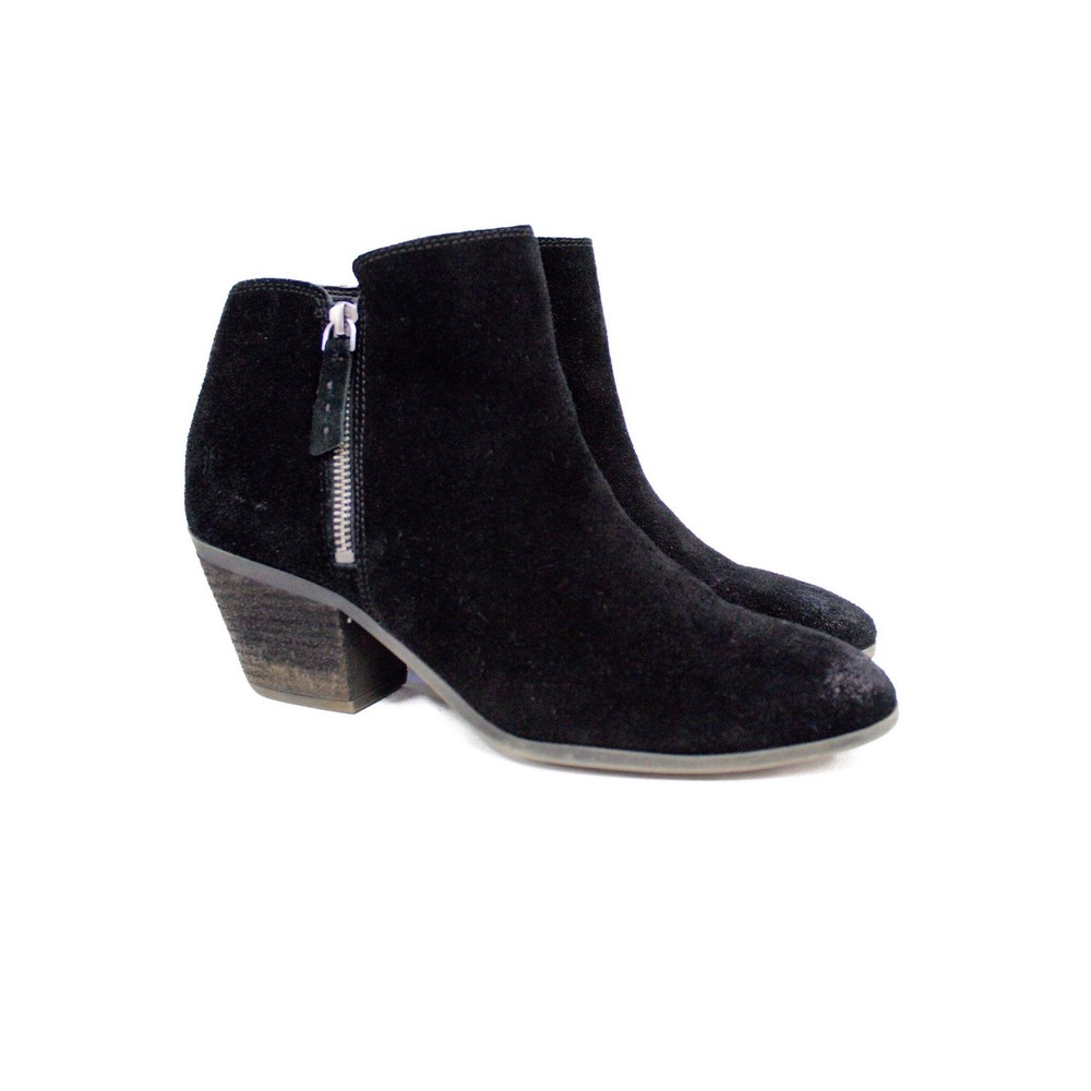 FRYE Boots | Frye Judy Black Suede Leather Booties Double Zip Ankle Boot Size 9 - Picture 2 of 11